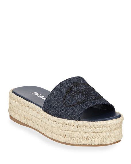 prada sandal slides|prada denim sandals.